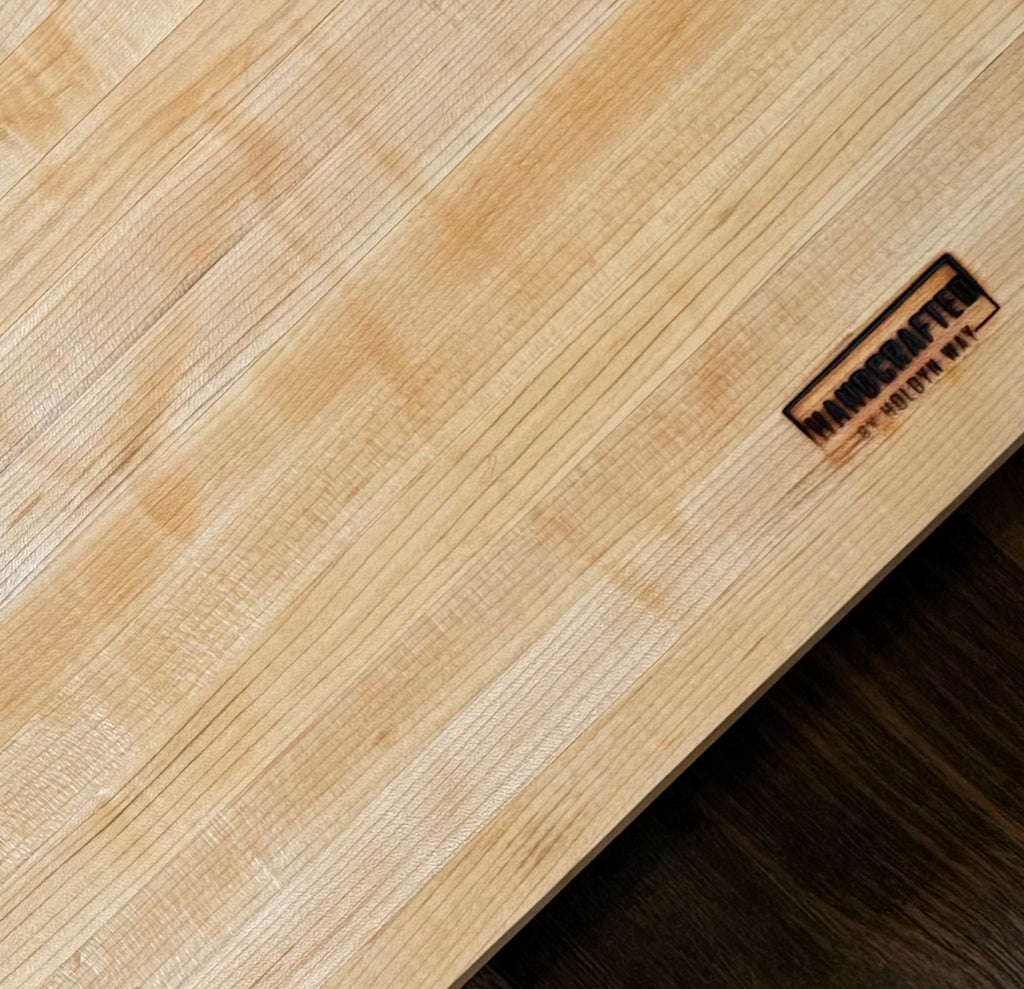 Solid maple butcher block board