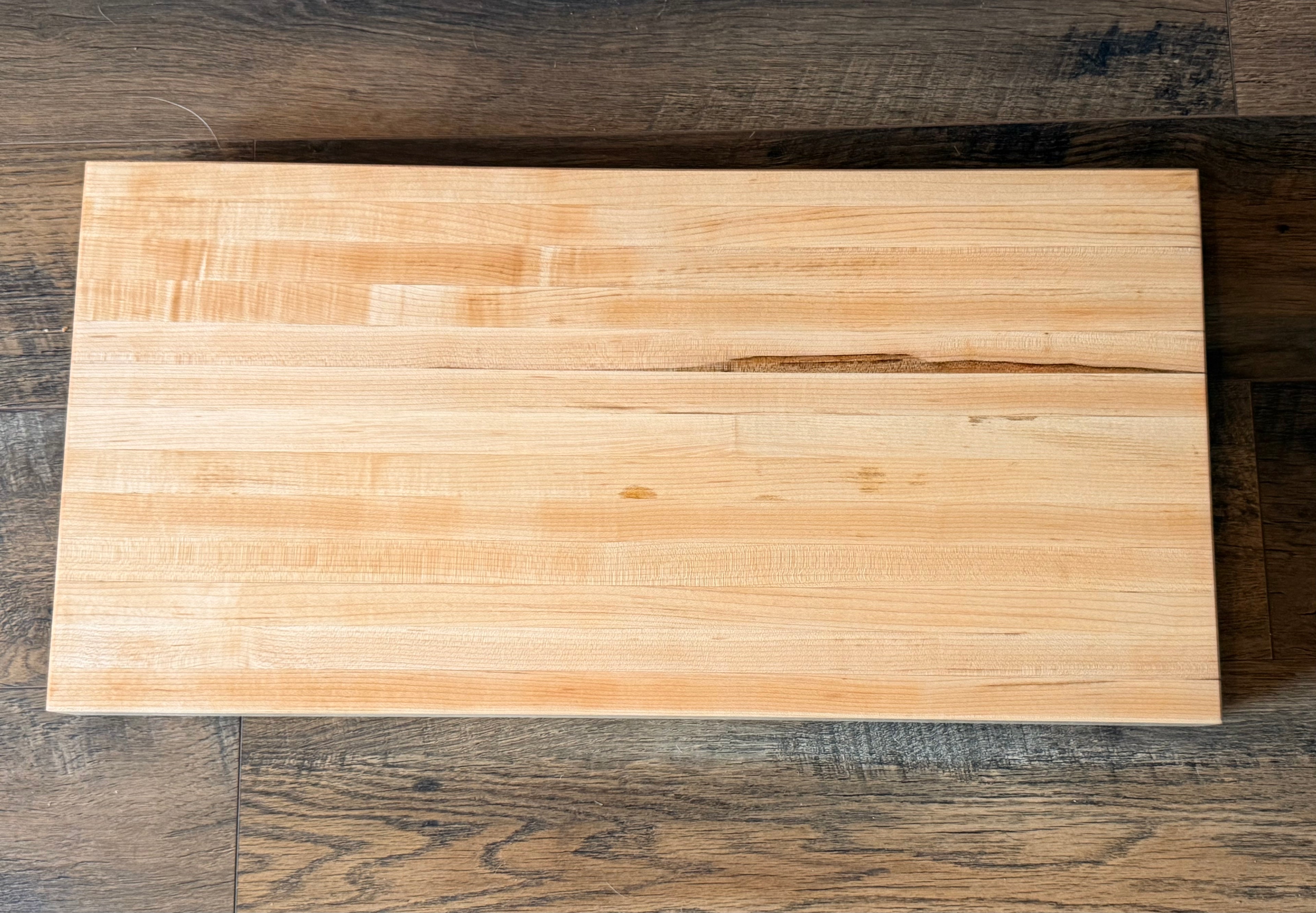 Solid maple butcher block board
