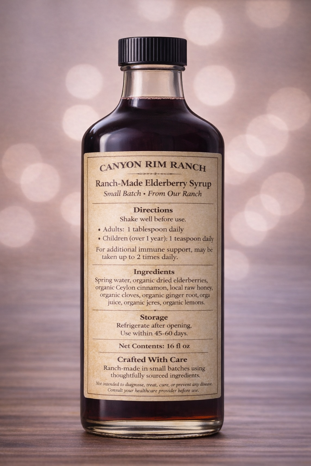 Organic Elderberry Syrup